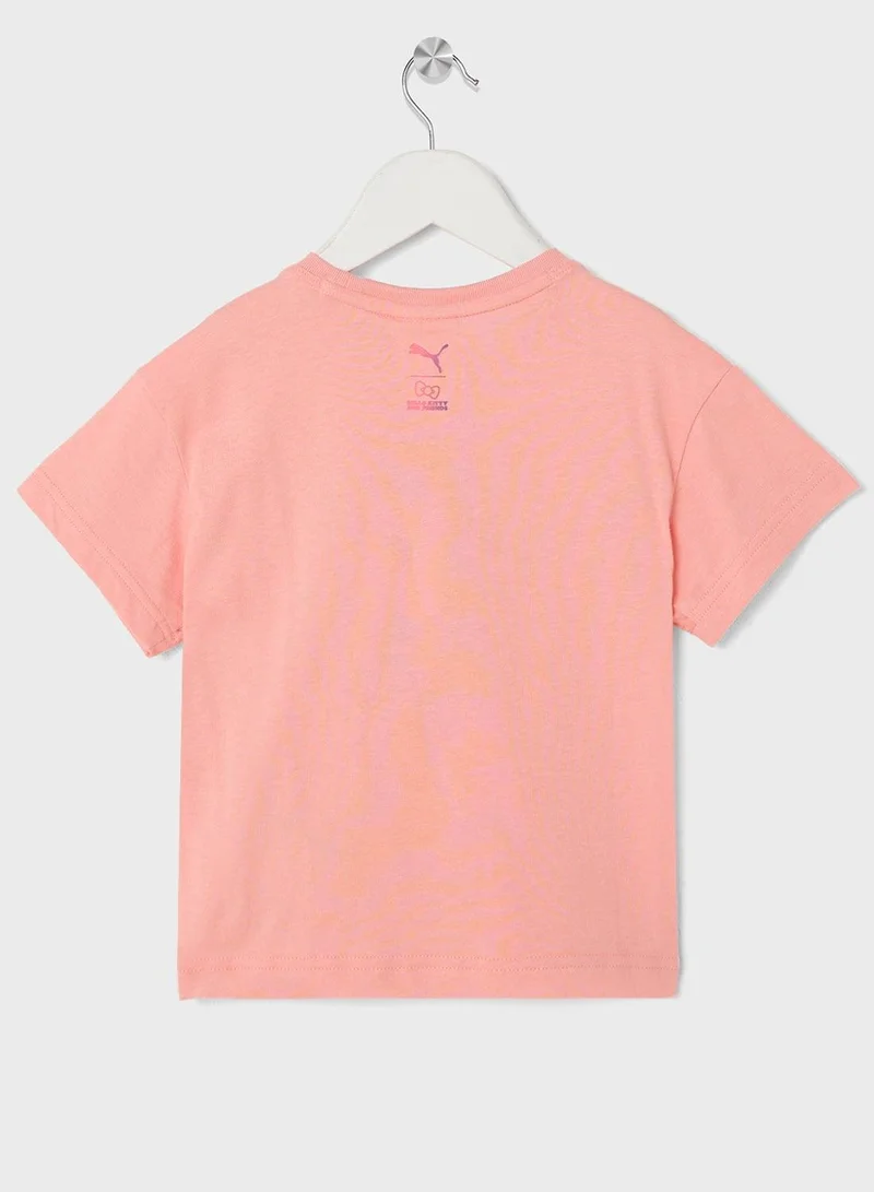 بوما تيشيرت رسومات قطة هالو وأصدقاؤها للأطفال