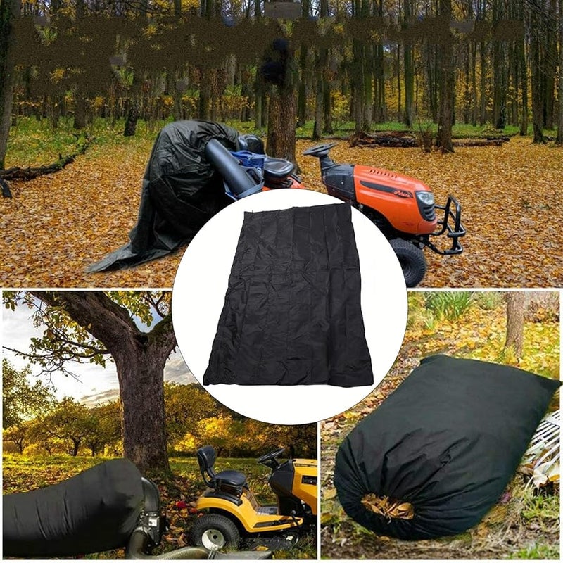 Large Capacity 210D Oxford Cloth Lawn Mower Leaf Bag Durable Reusable Grass Catcher with Drawstring - Image 5