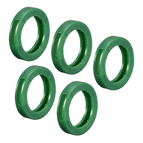 PATIKIL Key Cap Cover Rings, 20Pcs 24mm Keys Identifier Coding Tags Silicone Sleeve for Office House Apartment Green - Image 1