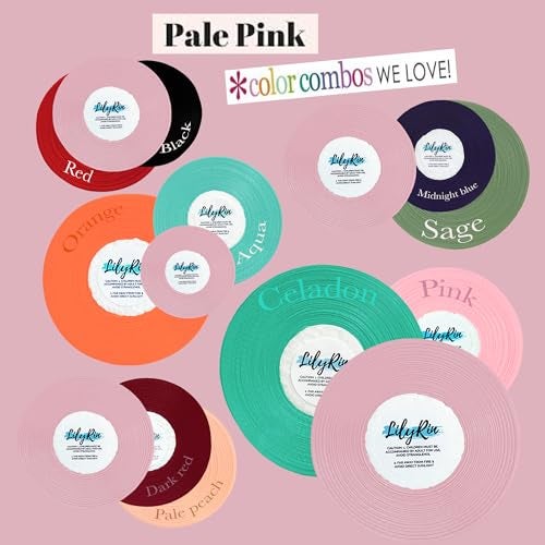 LilyRin Pale Pink Ribbon 1/4 Inches 36 Yards Satin Roll Perfect for Scrapbooking, Art, Wedding, Wreath, Baby Shower, Packing Birthday, Wrapping Christmas - Image 5