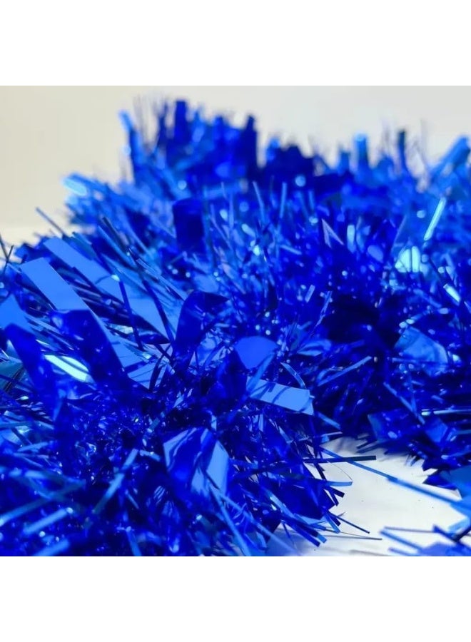 Day To Day Tinsel Garland for Christmas Halloween New Year Decoration- Blue - Image 2