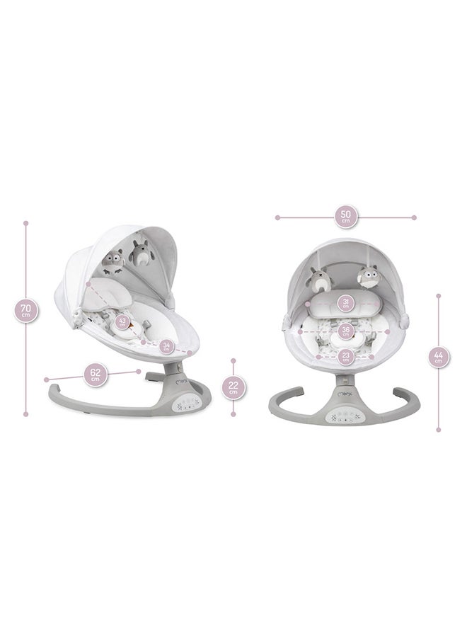 Momi Kenani Electric Baby Bouncer For Infants, Kids Up To 9 Kg With Anti-Slip Pad, Lightweight, Bluetooth Features Connect With Smartphone, Insect Net For 0+ Months  - Image 3