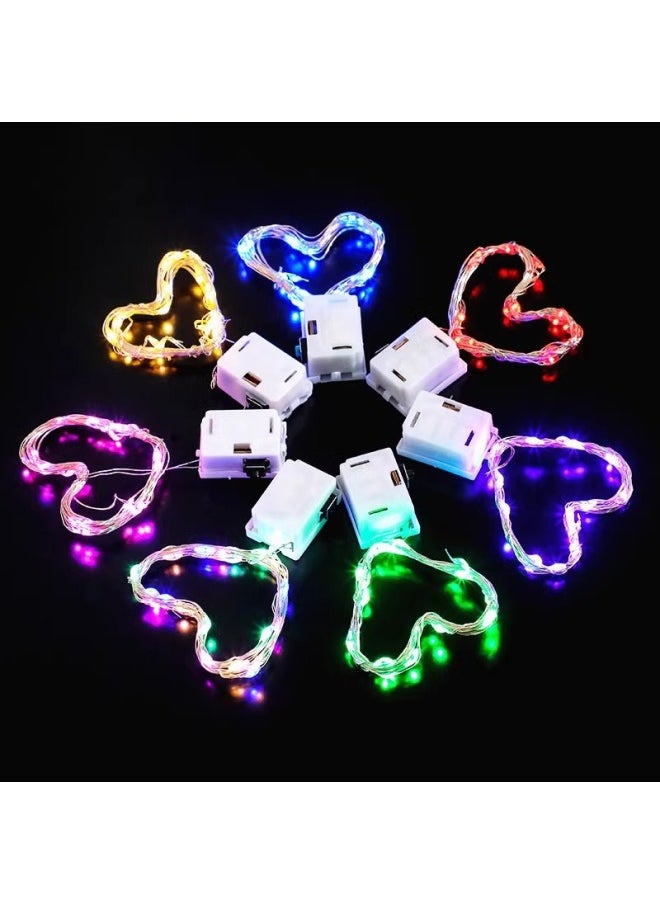 Generic Led Bouquet Electronic Light String Net Red Cake Decoration Small Lights Flashing Lights String Lights All Over The Sky Star Birthday Star Lights-Color: Small White Box  Three-stop Flashing Light-Specifications:0.6m Lights  - Image 3