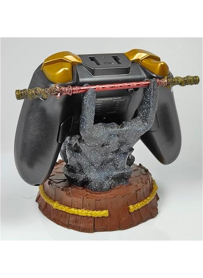 Black Myth Game Controller Display Stand for Xbox ONE PS5 PS4 PC Steelseries Steam, Game Controller Bracket Gamepad Desktop Handle with Golden Hoop, Ornaments Decorations Gift - Image 4