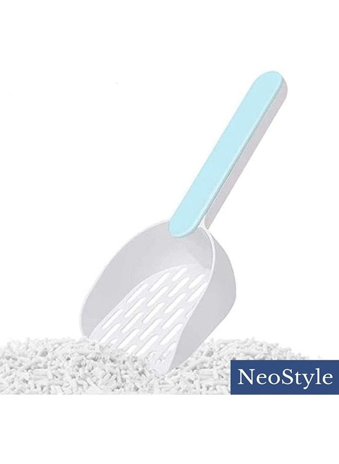 Neostyle Neostyle Cat Food and Litter Shovel Cleaner Tool 2 Piece White Blue  - Image 4