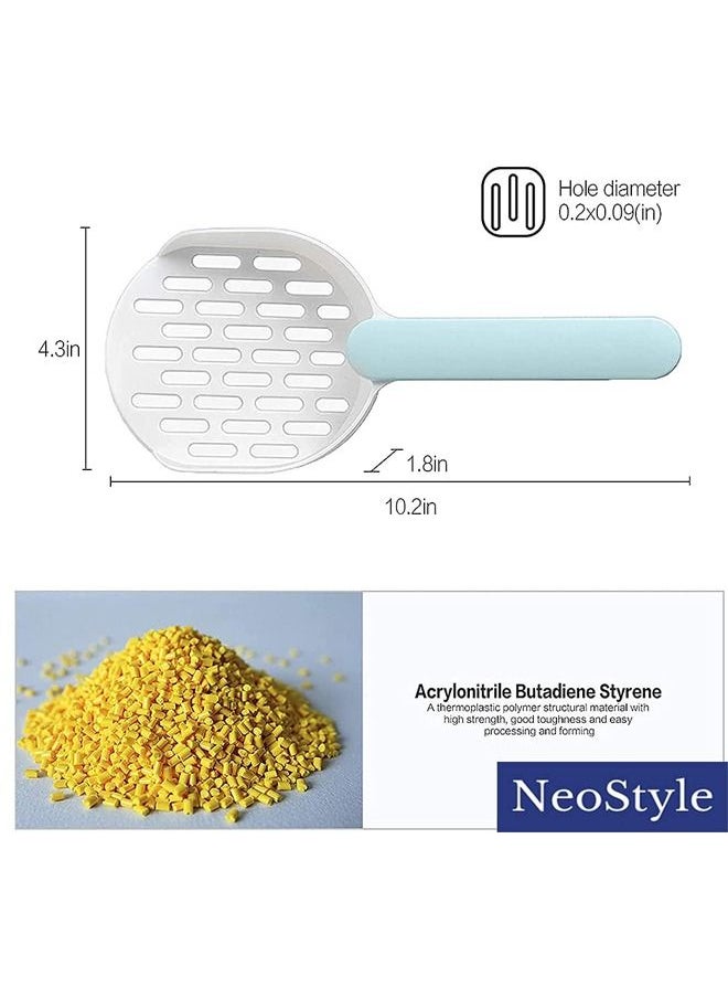 Neostyle Neostyle Cat Food and Litter Shovel Cleaner Tool 2 Piece White Blue  - Image 3