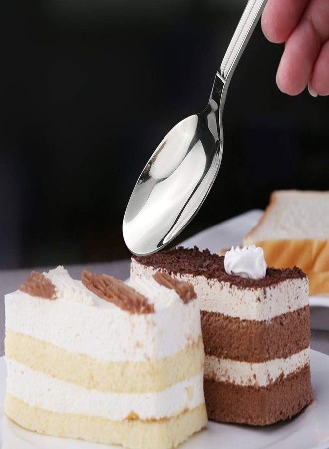 Lesbin Stainless Steel Flatware Dessert Spoon, Set of 12 - Image 5