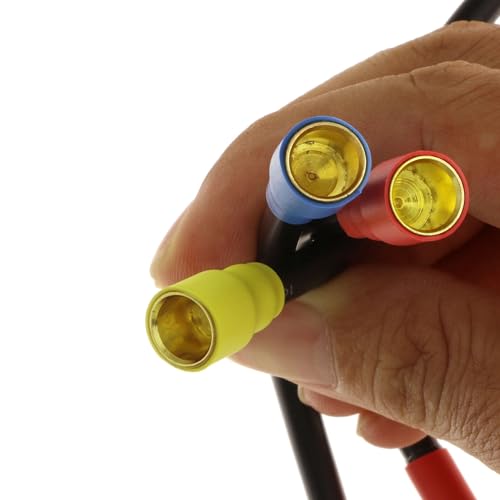 TRADOCK Replacement 6.5mm Male to 8mm Female Bullet Connector Extension Wire Adapter 10AWG 4.9 Inch for RC Motor & ESC - Image 3