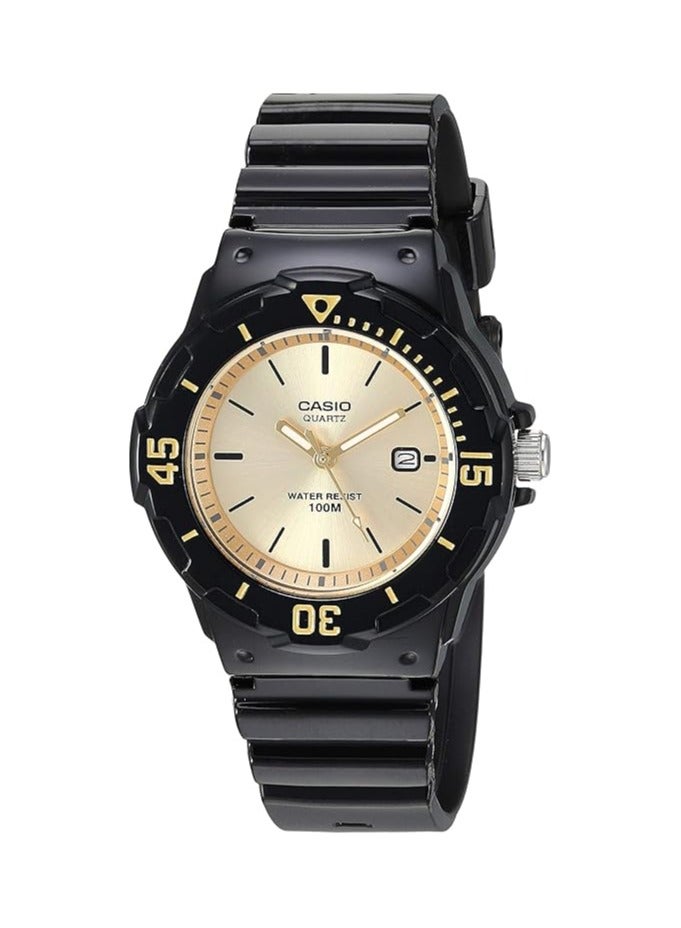 كاسيو ساعة كاسيو للسيدات LRW-200H-9EVCF كلاسيك أنالوج ديجيتال أزرق كوارتز ، أسود - وجه ذهبي ، ساعة كوارتز - Image 1