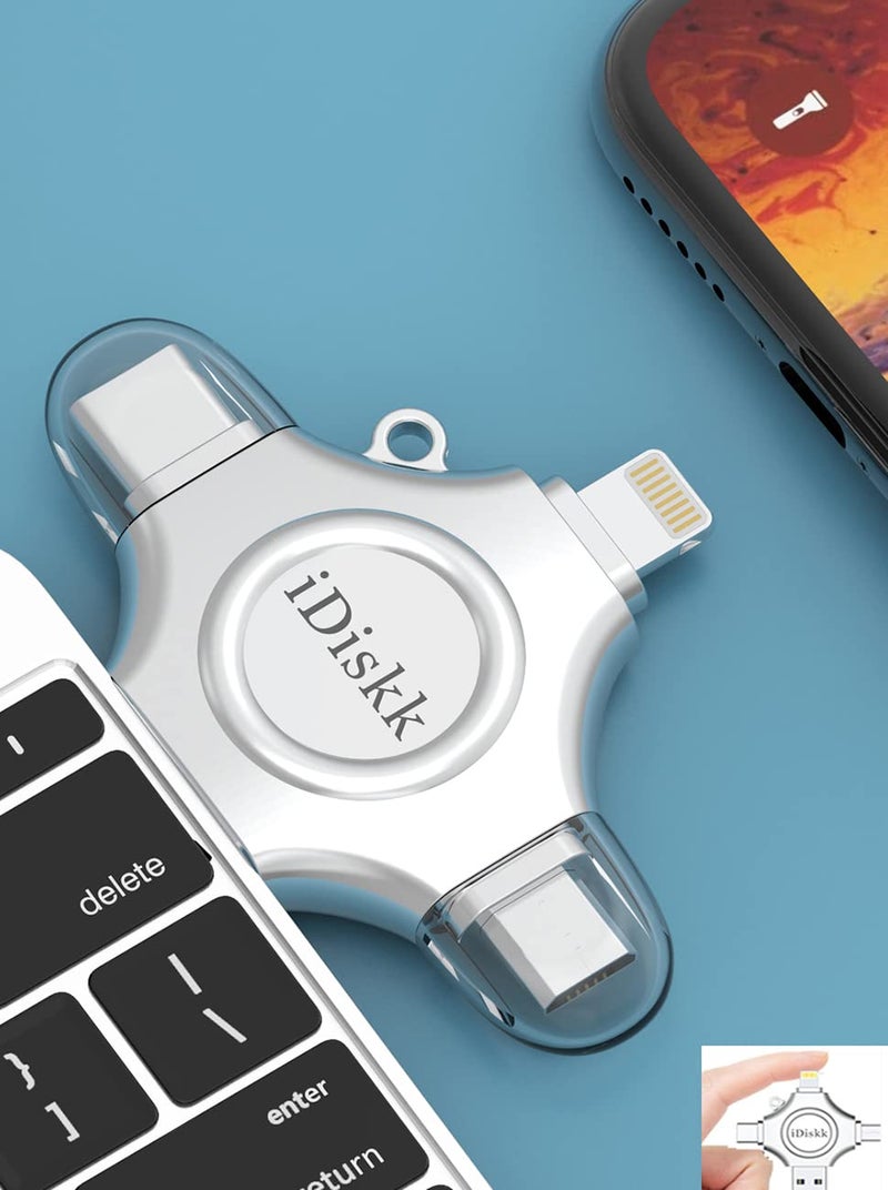 iDiskk 256GB App-le Certified iPhone 17 16 iDiskk FLASHDRIVE 256GB USB C Thumb Drive Photo Stick for iPhone iPad Android Samsung Flash Drive for iPhone Photos 15/14/13/12/12 pro/12 mini Storage - Image 4