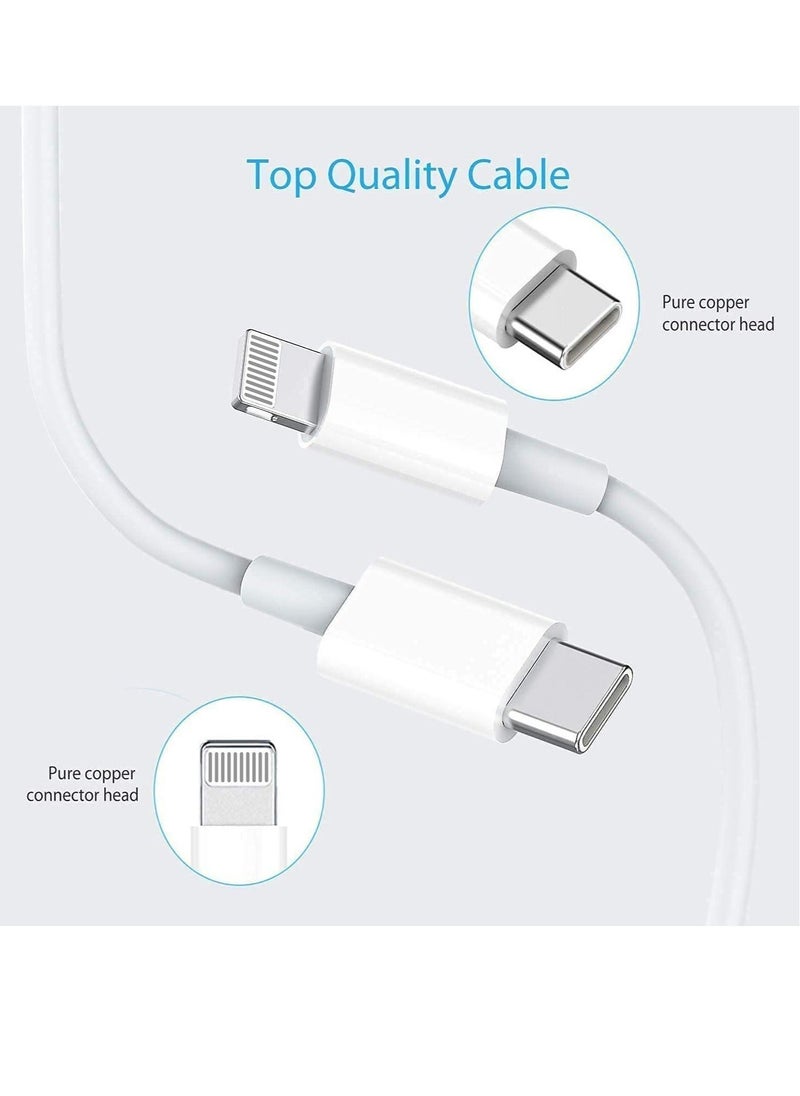Generic - iPhone Fast Charger Cable【Apple MFi Certified】20W PD USB C Wall Charger Type C Power Adapter Lightning Cable Fasting Charging Plug Compatible with iPhone 12/12 Pro/11/XS/Max/XR/X/8 Plus/SE Pad - Image 1