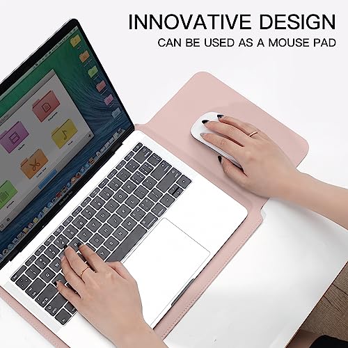 TAIKESEN 15.6 Inch Laptop Sleeve Case Computer Bag for 15.6" Acer Aspire/Predator, Inspiron, ASUS Dell Notebook, HP Pavilion, IdeaPad 330, ThinkPad E590, Chromebook, PU Bag with Small Case, Pink - Image 2