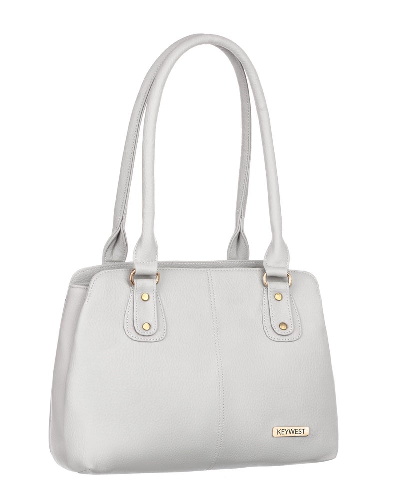 Keywest Women's Penguin Satchel Tote Handbag for Women | Ladies purse | Stylish Shoulder Bag | Gift For Woman | Grey - Image 1