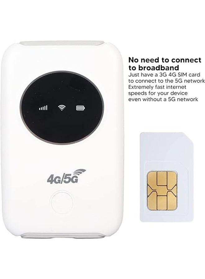 general Portable Mobile WiFi, 4G LTE Portable WiFi SIM Card Slot Unlock 5G WiFi Wireless Lightweight - Image 2