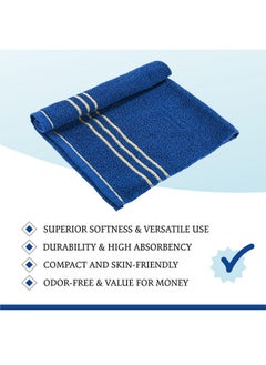 Kuber Industries Kuber Industries Pack of 4 Soft Cotton Face Towels For Men & Women/Ladies | Easily Washable | Pocket Towels & Workout Gym Napkins For Men -Dark Blue  - Image 4