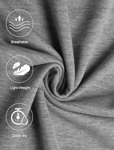 Deyeek Men's Lightweight Sweatpants with Pockets Loose Fit Sweat Pants for Mens Joggers Sweatpants Open Leg Gym Grey Sweatpants Men - Image 4