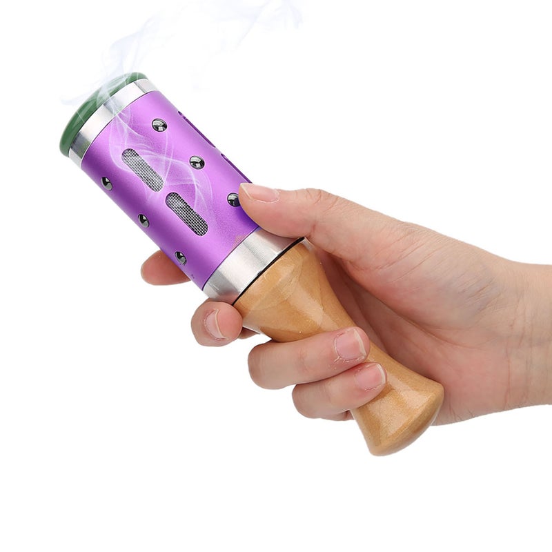 Roller Massager Multi Functional Handheld Face Eye Moxibustion Massager Purple - Image 3