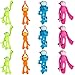 Fun Express Monkey Stuffed Animal 12 Pack Cute Hanging Monkey Plush Toys for Kids with Velcro Hands Jungle Stuffed Animals for Birthday Party Favors Classroom Decor Gifts - Image 2
