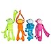 Fun Express Monkey Stuffed Animal 12 Pack Cute Hanging Monkey Plush Toys for Kids with Velcro Hands Jungle Stuffed Animals for Birthday Party Favors Classroom Decor Gifts - Image 4
