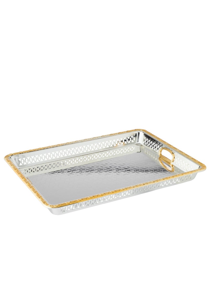 Bin Shihon ✨ Luxury Serving Tray – 45×34 cm with Elegant Golden Touch! ✨ - Image 2