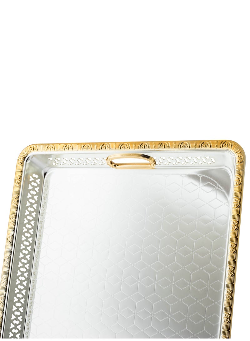Bin Shihon ✨ Luxury Serving Tray – 45×34 cm with Elegant Golden Touch! ✨ - Image 4