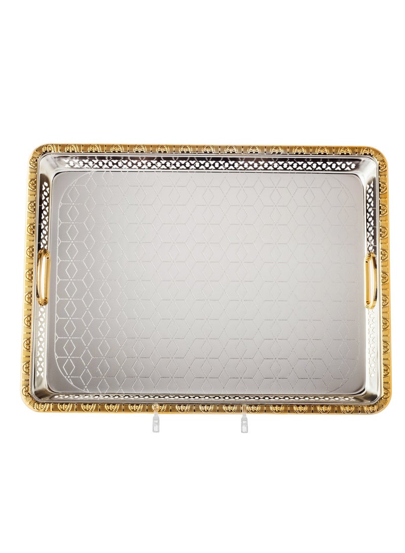 Bin Shihon ✨ Luxury Serving Tray – 45×34 cm with Elegant Golden Touch! ✨ - Image 3