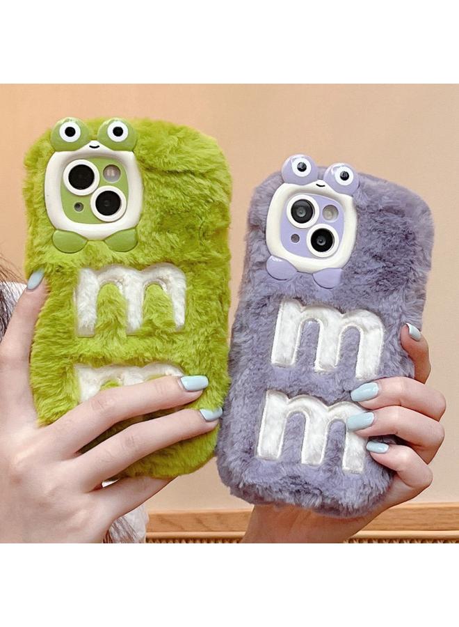 S-TOP Case For iPhone 14 Plus Embroidered Plush TPU Phone Case - Image 2