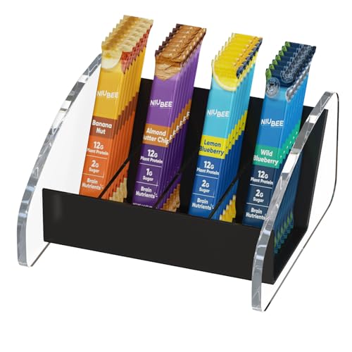 NIUBEE Acrylic Coffee Station Organizer Instant Coffee Holder Bag Rack Set Up For Countertop - Image 1