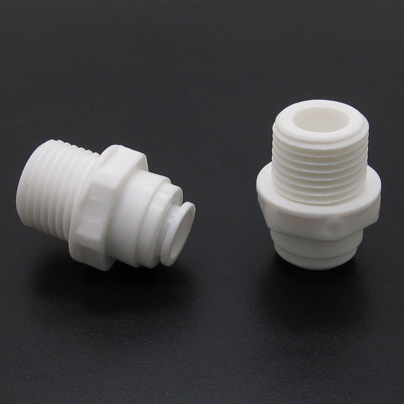 NewZoll 5 PCS 38 Push 12PT Thread Male Straight Tube Quick Connect for RO Water Filter  - Image 3