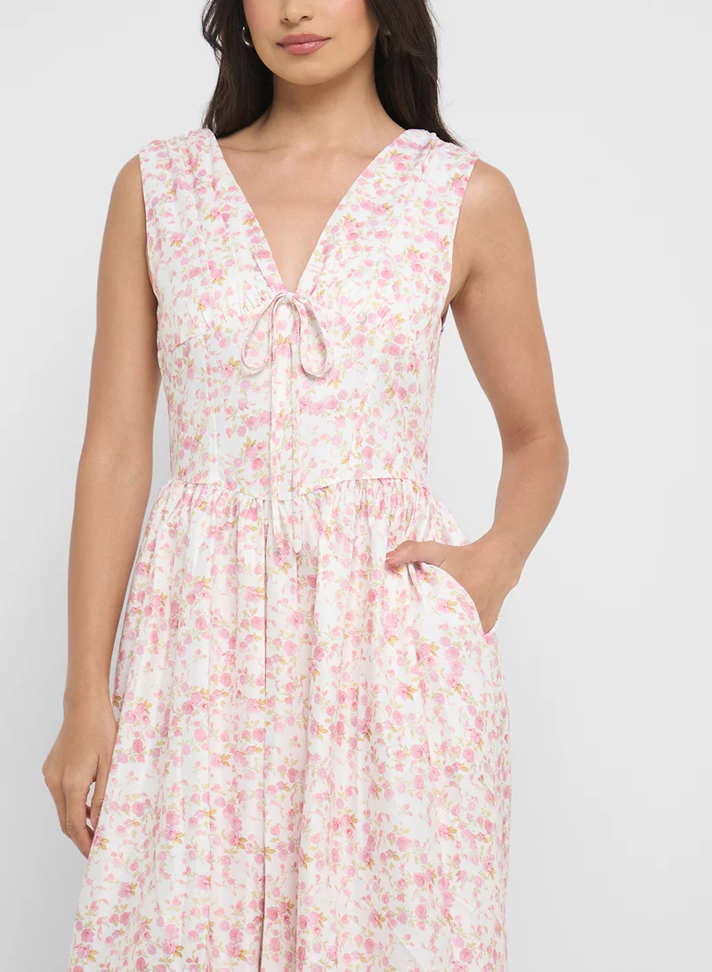 ELLA Floral Cotton Dress
