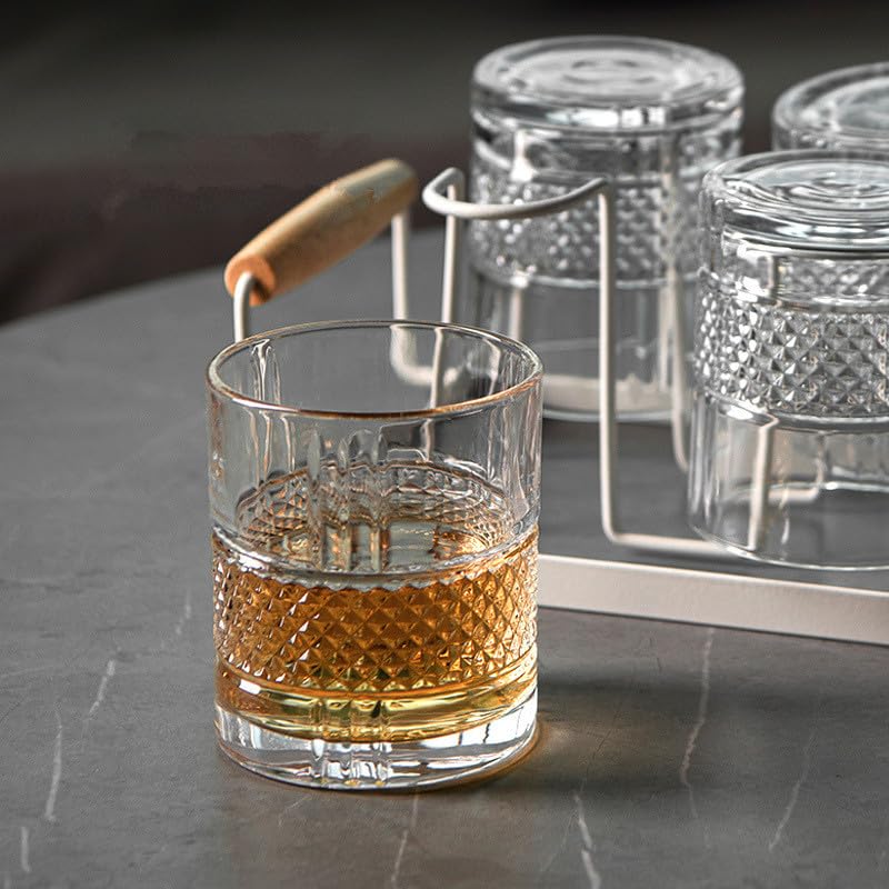 BHTHIM BHTHIM - Whiskey Decanter - Glass Decanter - Perfact for Whiskey, Wine, Scotch, Vodka -750ml. (Decanter with Glass)  - Image 3