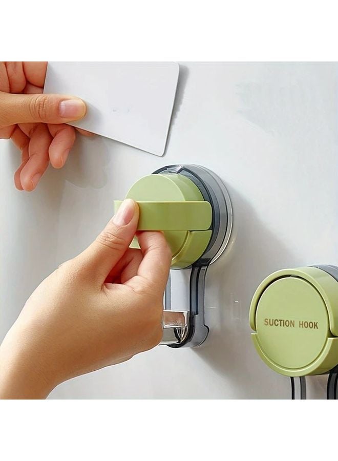 Green Suction Cup Hooks Wall Mounted No Drill Vacuum Hangers for Bathroom Kitchen - Image 5