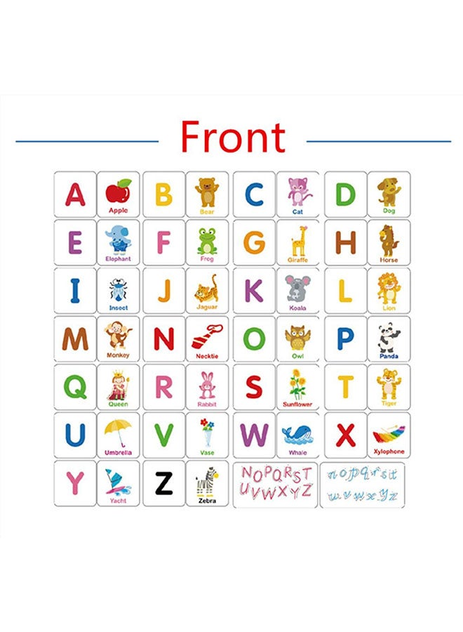 56-Piece Cognition Alphabet Flash Card Puzzle - Image 4