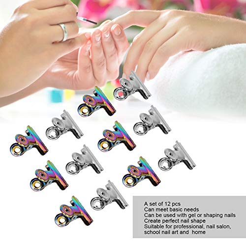 Jonlaki Finger Extension Clip Set,Nail Tips Clips,Gel Quick Building Nail Tips Clip,Nail clips for Finger,Gel Nail Tips Clip,Metal File Clips,DIY Manicure Tool,Fix Nail,Nail Salon - Image 2