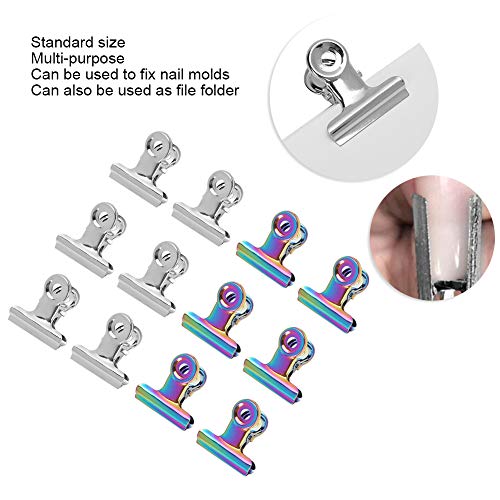 Jonlaki Finger Extension Clip Set,Nail Tips Clips,Gel Quick Building Nail Tips Clip,Nail clips for Finger,Gel Nail Tips Clip,Metal File Clips,DIY Manicure Tool,Fix Nail,Nail Salon - Image 4