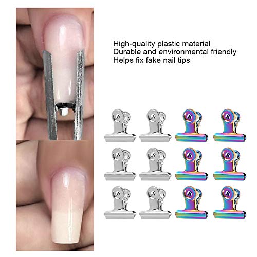 Jonlaki Finger Extension Clip Set,Nail Tips Clips,Gel Quick Building Nail Tips Clip,Nail clips for Finger,Gel Nail Tips Clip,Metal File Clips,DIY Manicure Tool,Fix Nail,Nail Salon - Image 3