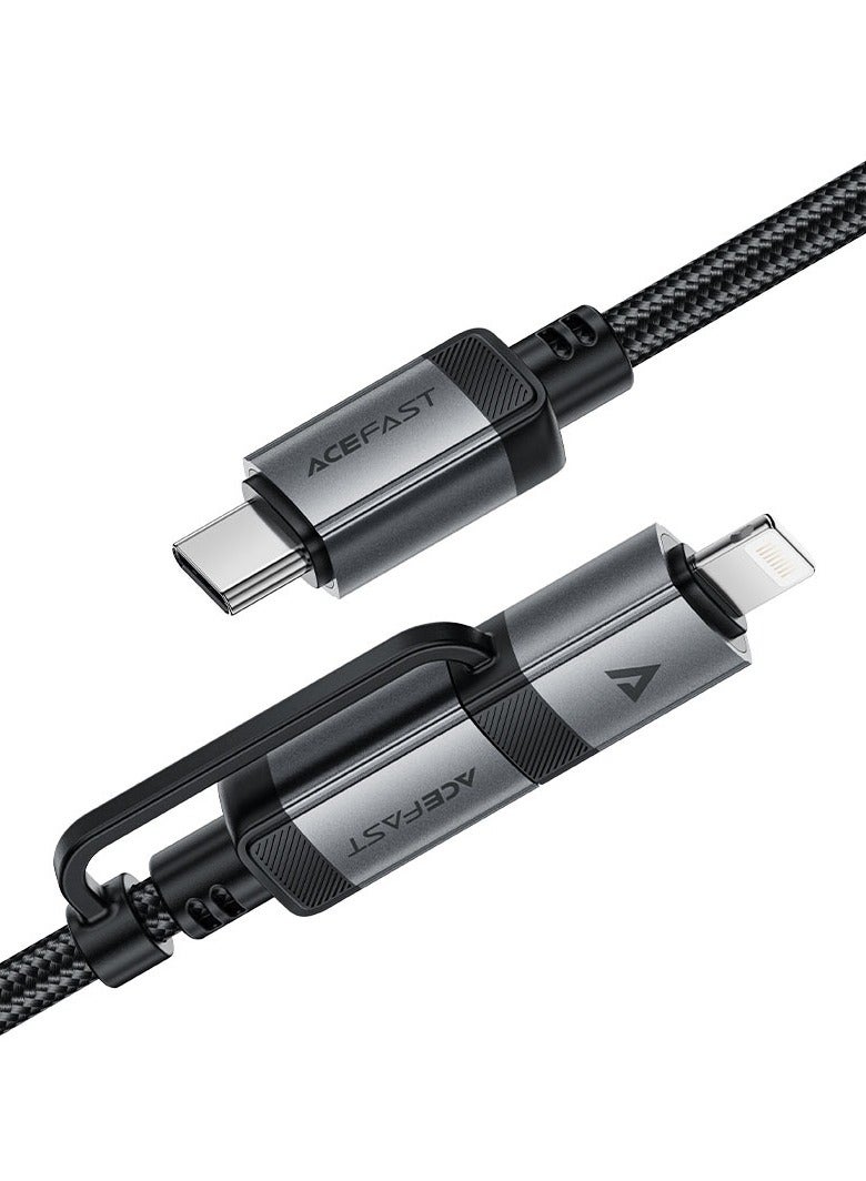 ACEFAST C20-01 USB-C to Lightning / USB-C charging data cable. - Image 2