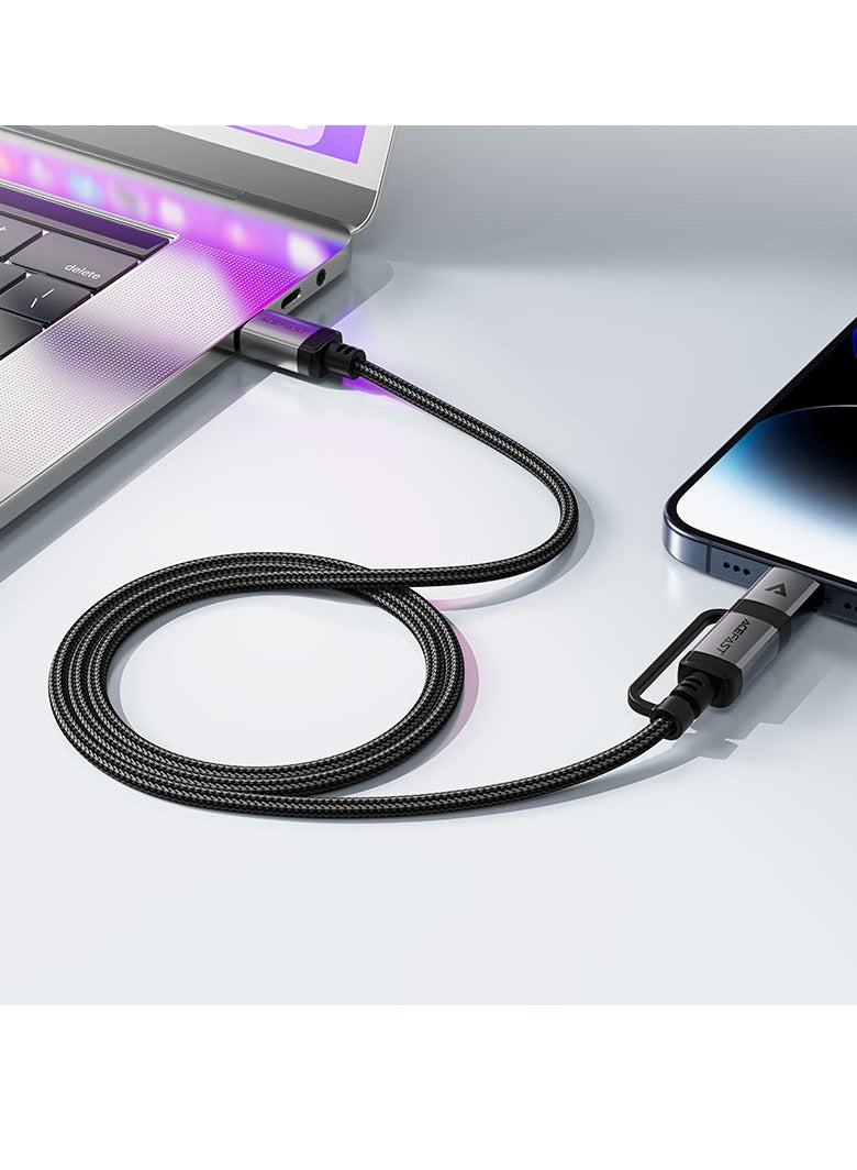 ACEFAST C20-01 USB-C to Lightning / USB-C charging data cable. - Image 5
