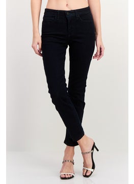 NYDJ Women Petite Washed Slim Fit Mid Rise Stretchable Denim, Dark Blue  - Image 1