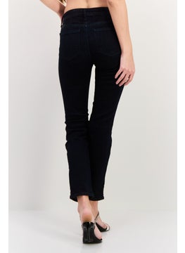 NYDJ Women Petite Washed Slim Fit Mid Rise Stretchable Denim, Dark Blue  - Image 4