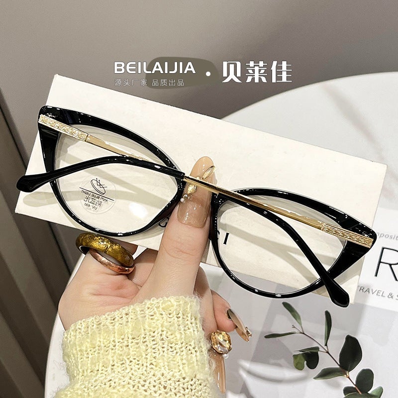 New Little Red Book Cat Eye Glasses Frame – Anti-Blue Light Full Frame for Women - Image 3