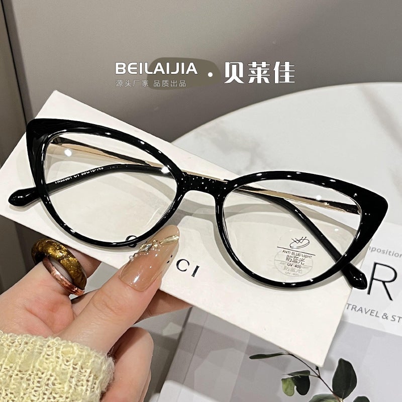 New Little Red Book Cat Eye Glasses Frame – Anti-Blue Light Full Frame for Women - Image 2