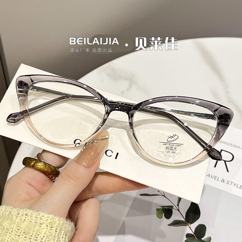 New Little Red Book Cat Eye Glasses Frame – Anti-Blue Light Full Frame for Women - Image 5