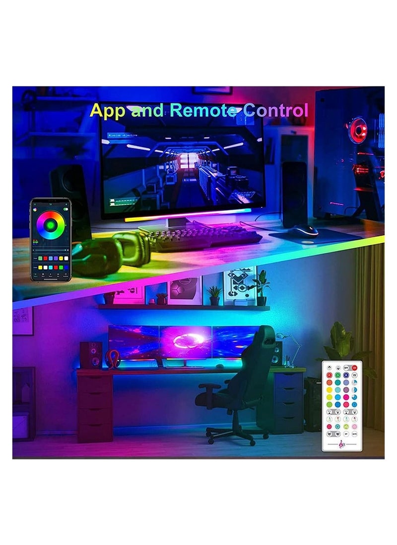 Generic - Computer Monitor Light Bar,Smart App and Remote Control Gaming Ambient Lights, Music Sync Color Changing, 16 Colors, Timing, USB Powered RGB Light Bar for Under Monitor/TV/PC - Image 1