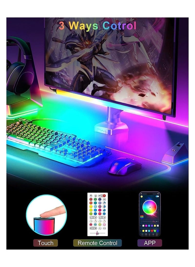 Generic - Computer Monitor Light Bar,Smart App and Remote Control Gaming Ambient Lights, Music Sync Color Changing, 16 Colors, Timing, USB Powered RGB Light Bar for Under Monitor/TV/PC - Image 1