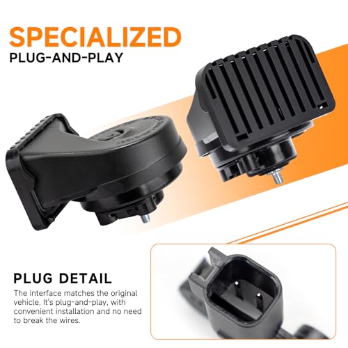 banhao Car Horn for Ford F150 Explorer Mustang/GMC/Chevrolet/Ram/Tesla 12V 130dB Dual Tone Electric Snail Auto Horn Waterproof - Image 3