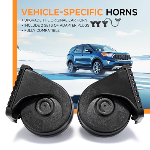 banhao Car Horn for Ford F150 Explorer Mustang/GMC/Chevrolet/Ram/Tesla 12V 130dB Dual Tone Electric Snail Auto Horn Waterproof - Image 2