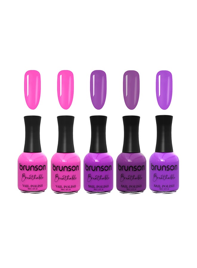 brunson Breathable Nail Polish Halal nail polish Wudu friendly Quick-Dry Vegan long lasting but easy peel off   18ml BHS01
