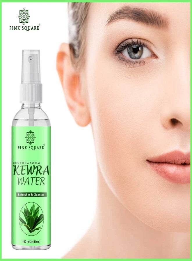 Pink Square Natural Fragrances Kewra water Tightening Refreshing Toner Face Toner/Skin Toner/Makeup Remover - For All Skin Types Women & Men Pack of 1 of 100ML - Image 2