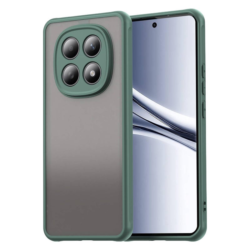 MS غطاء واقي بTPU+PC لـ Redmi Note 15 مع ملمس غير لامع وحامل قائم مع مغناطيس قوي مع مقاوم لبصمات الأصابع باللون أخضر مغناطيسي بوظيفة حامل من مادة TPU باللون الأخضر باللون الأحمر - Image 1
